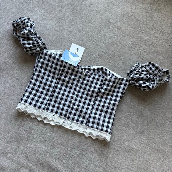 NWT Majorelle Gingham Top - Picture 5 of 5